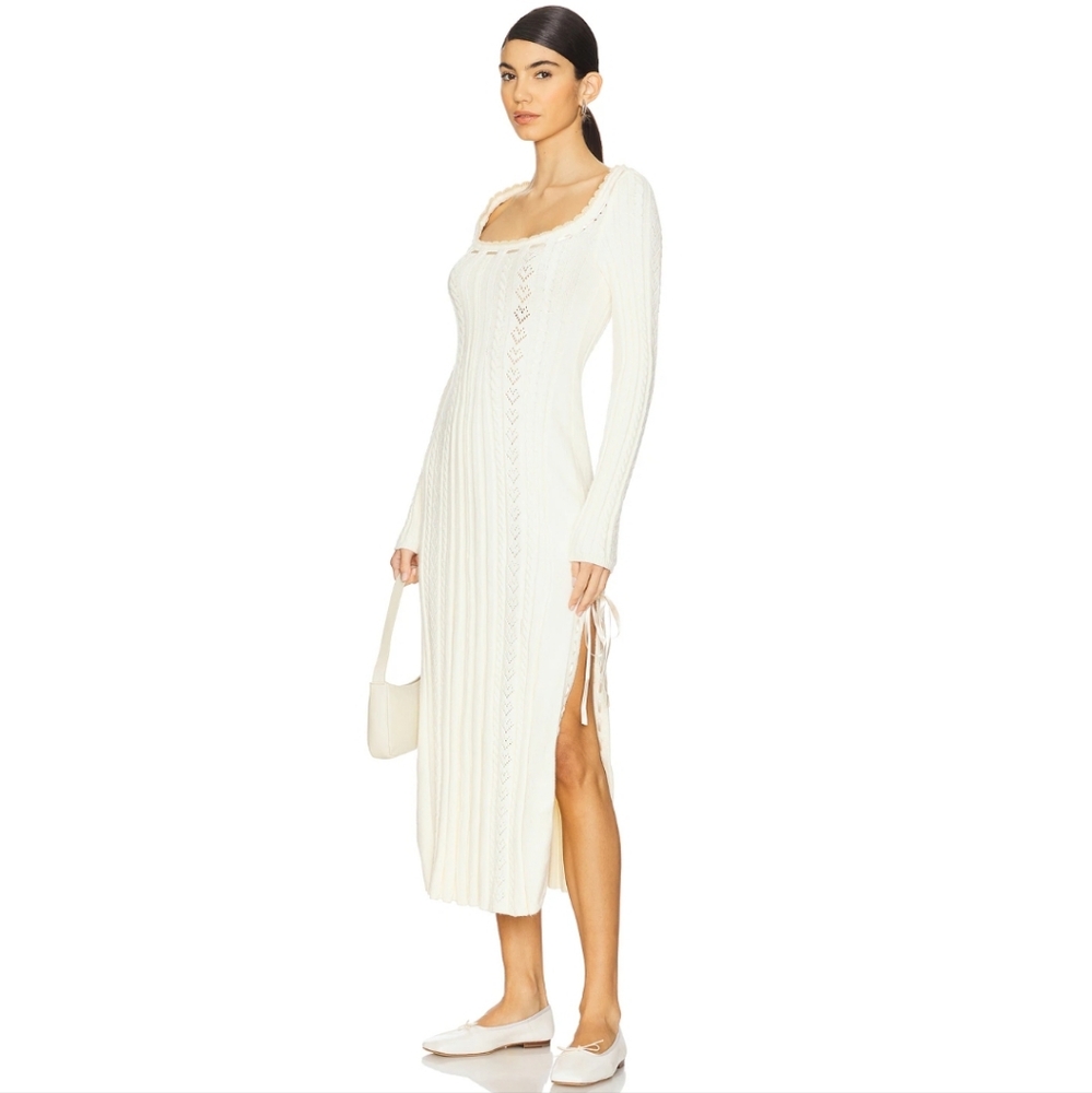 Free People Heart Of Gold Knit Sweater Dress XS